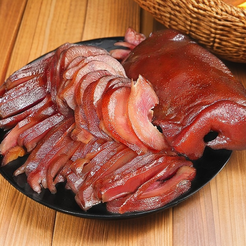 腊猪拱嘴正宗湖北恩施特产烟熏猪头肉腊猪脸猪鼻子农家腊肉腊味