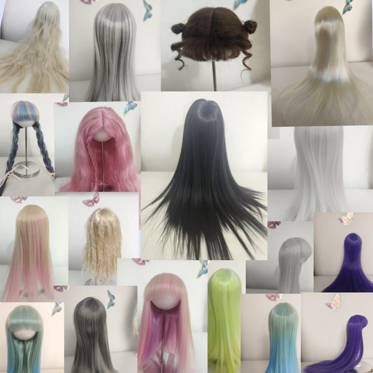 6分娃娃假发，娃娃假发