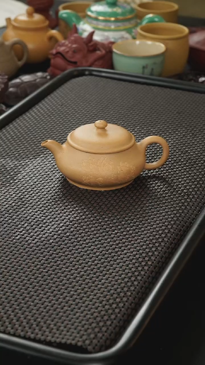 茶壶紫砂原矿黄金段明炉壶