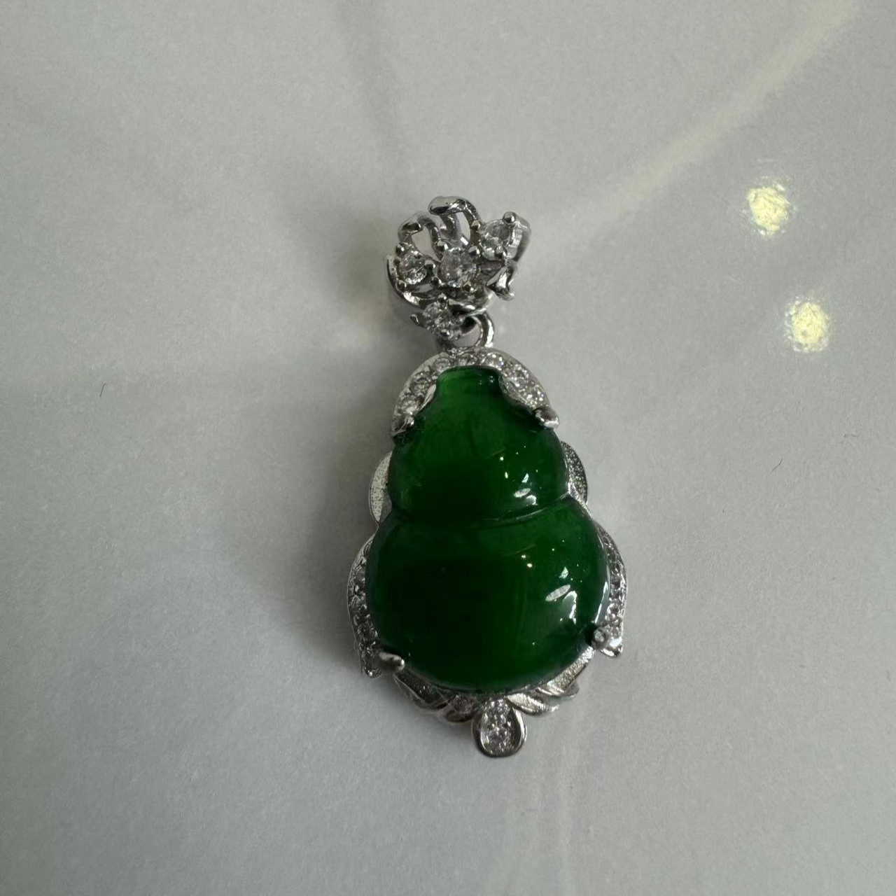 吊坠925银仿水晶 时尚百搭高级感葫芦吊坠C9218