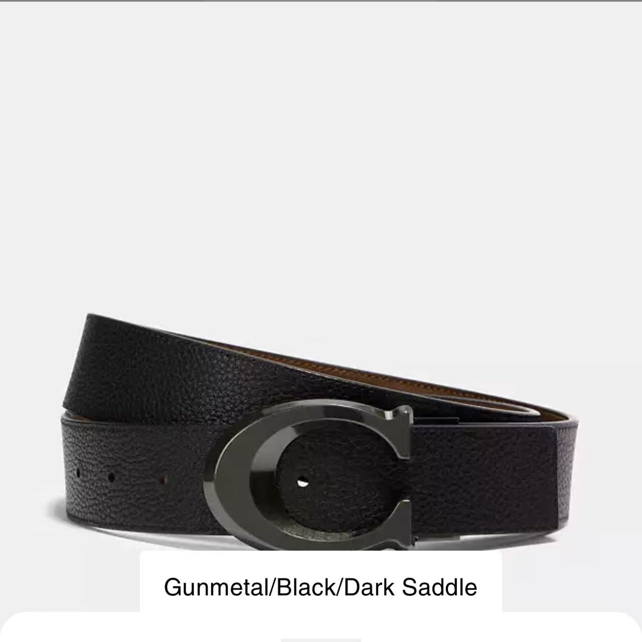 COACH/蔻驰男士腰带/腰带套盒商务休闲双面可用可裁剪送礼N