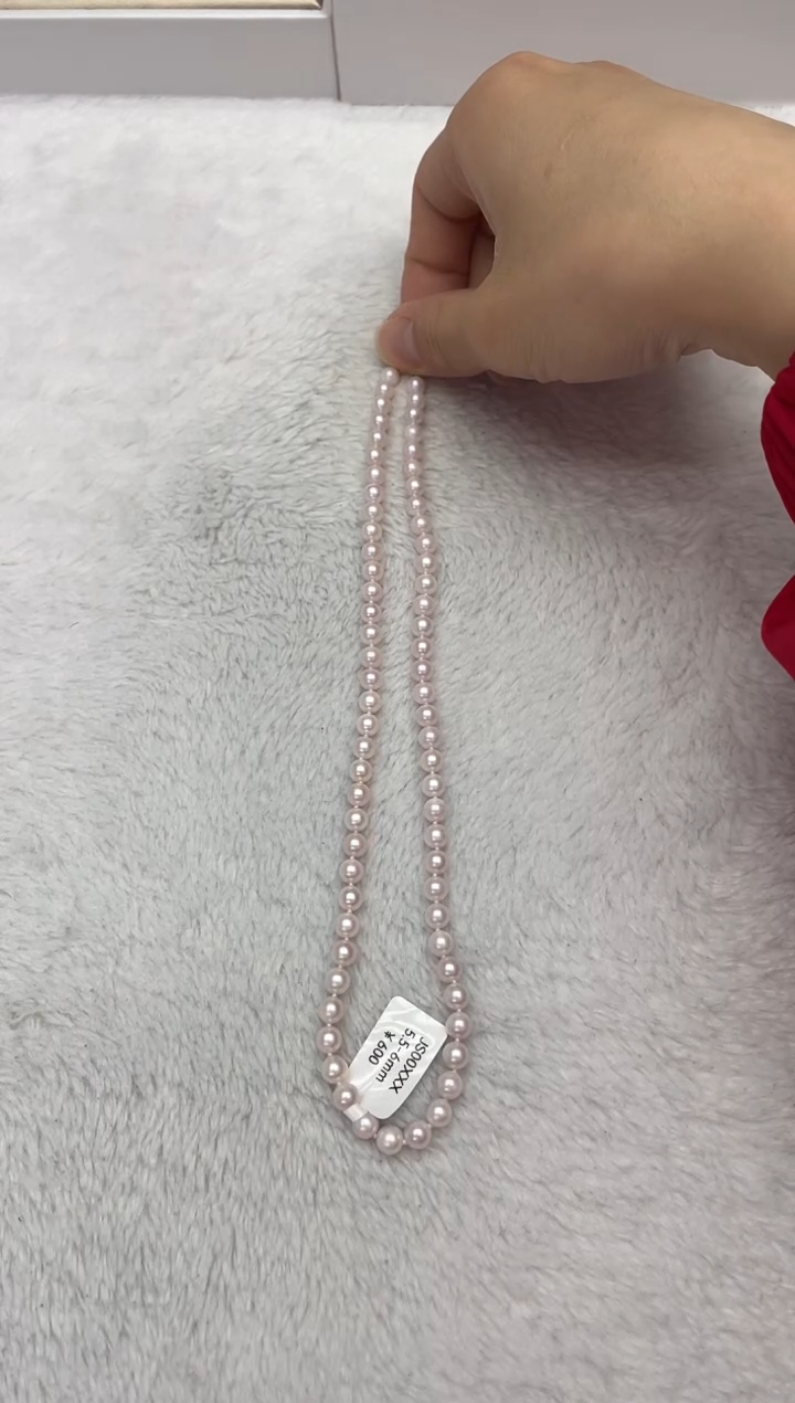 【闪购商品】海水珍珠项链银S925镶嵌AK5.5-6mm（多样性发一）