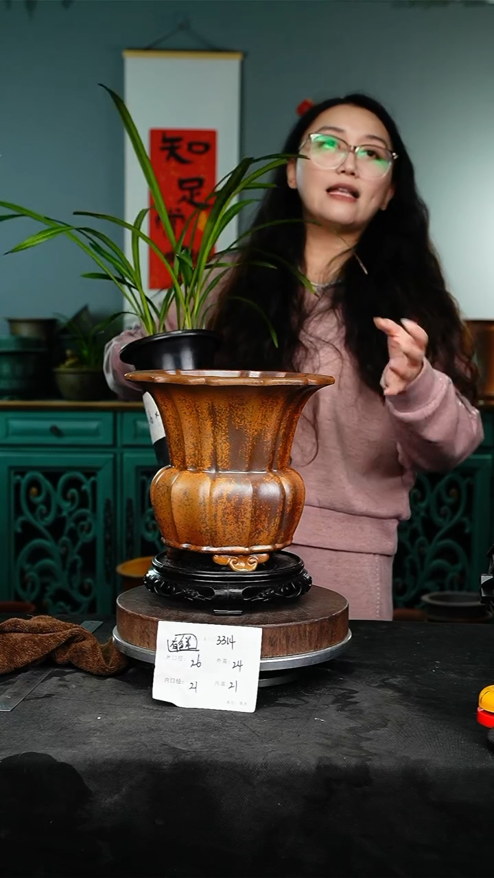 紫砂花盆3314+s颜色不挑