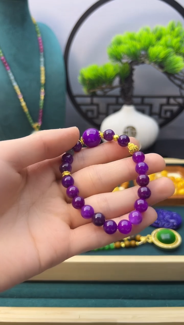 【闪购商品】苏纪石（舒俱来）手链14K金镶嵌S203           