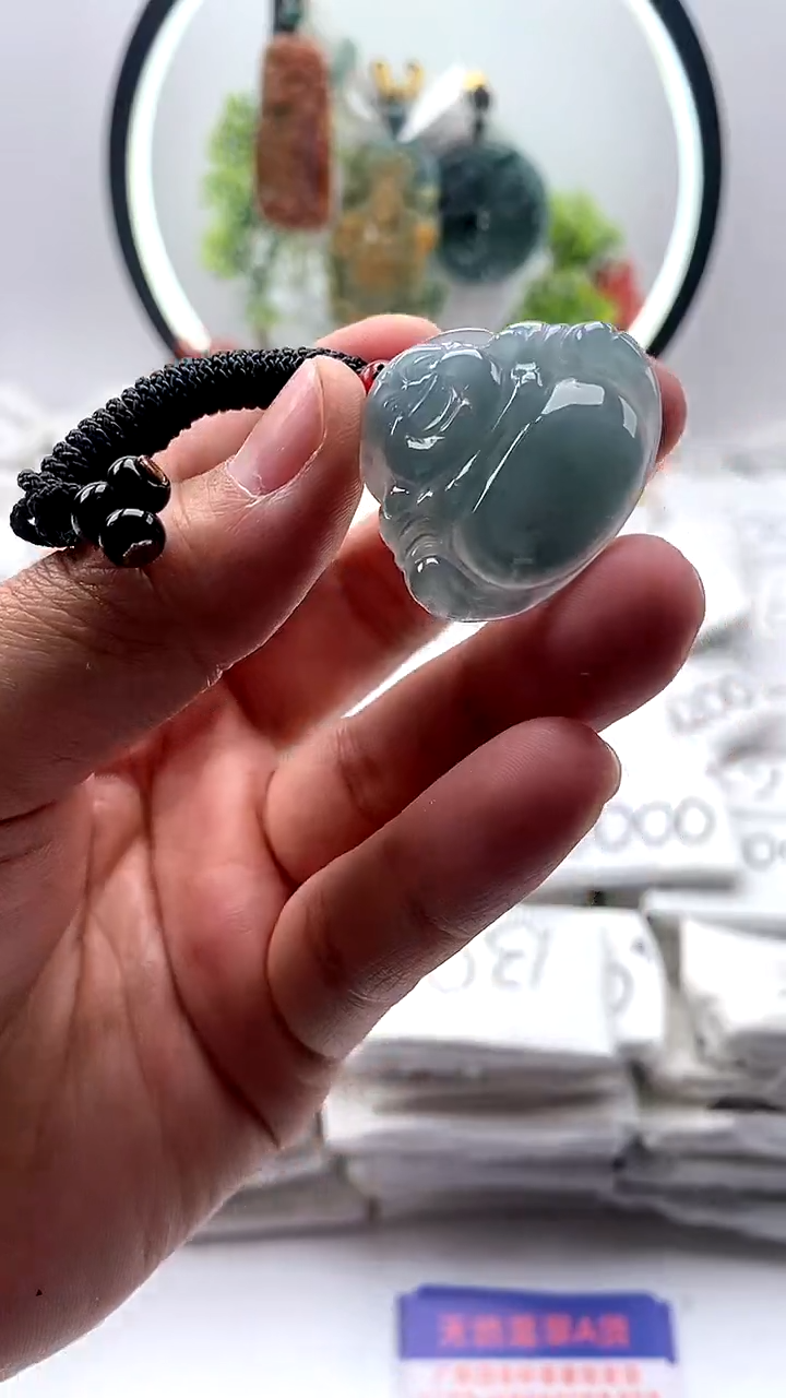 【闪购商品】翡翠颈饰未镶嵌佛公【品质一般能接受再拍】
