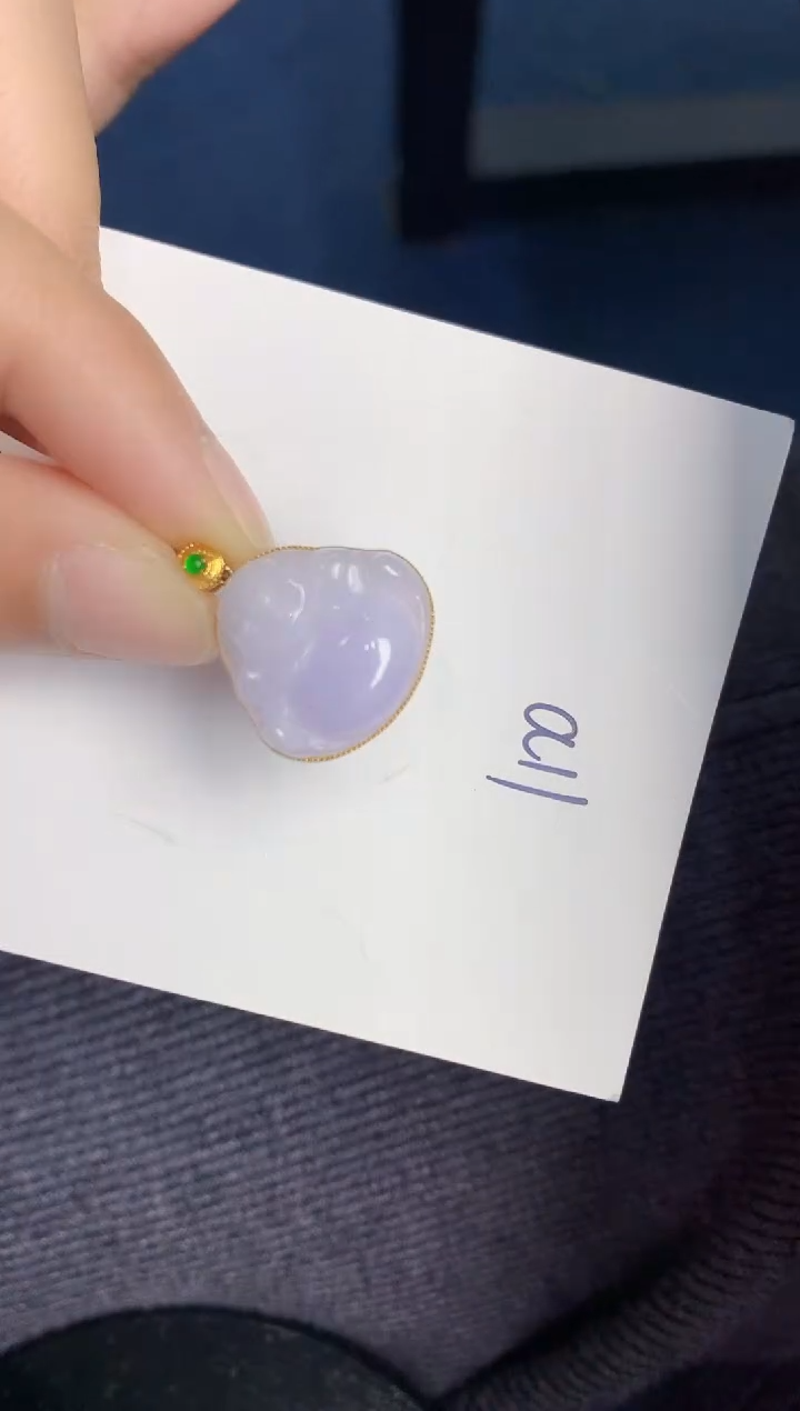 【闪购商品】翡翠颈饰18K金镶嵌000000000