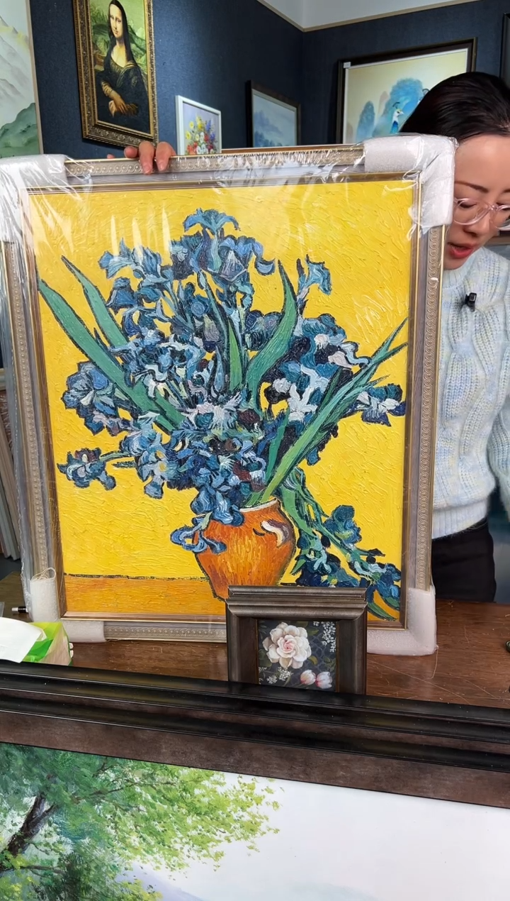 【闪购商品】油画11号 50*60 鸢尾花-手绘油画