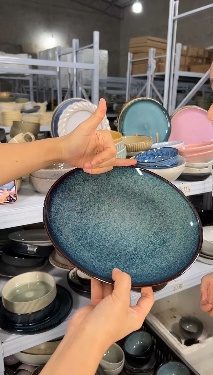 陶瓷外贸尾货瑕疵满20包邮X6大盘