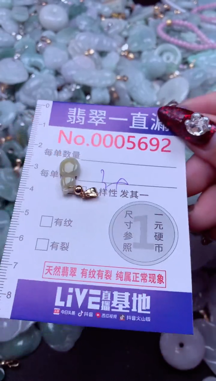 吊坠(不含链)未镶嵌翡翠5692