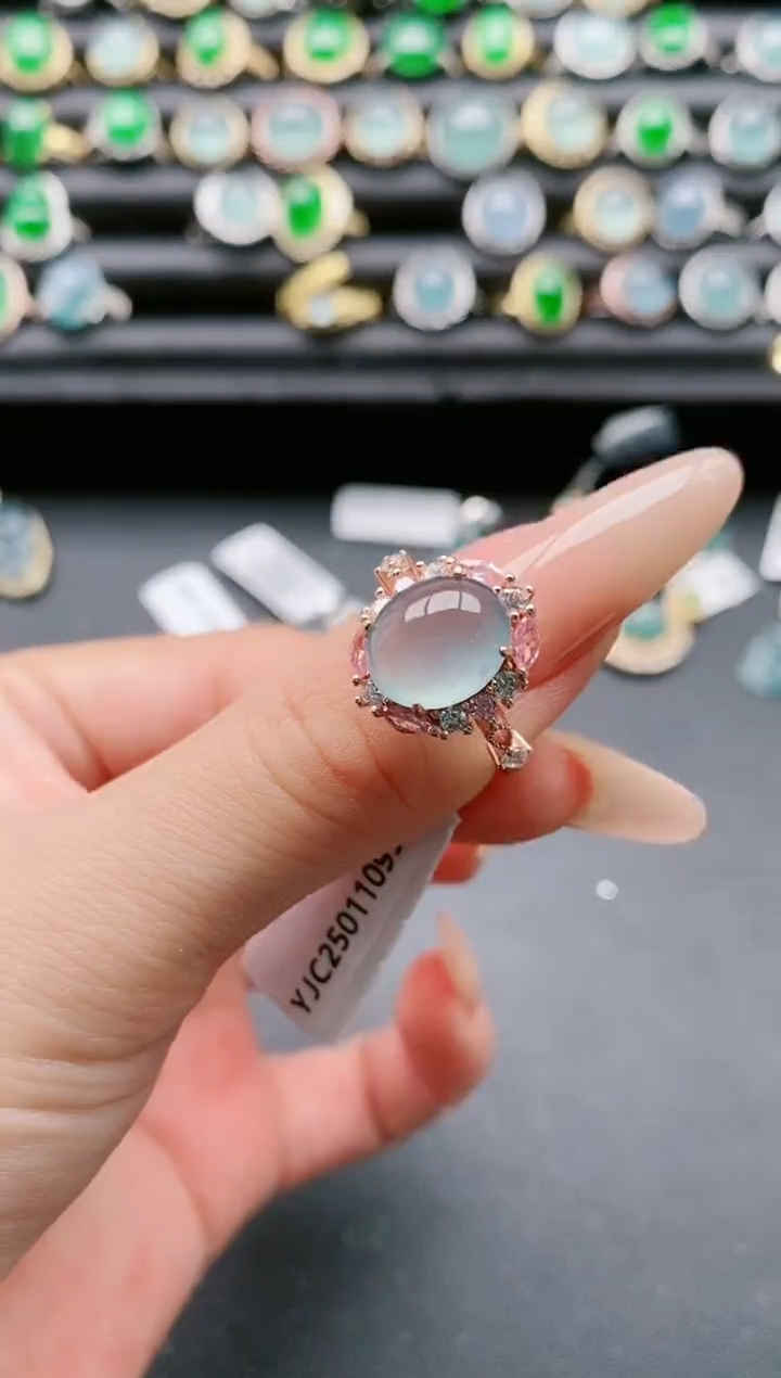 【闪购商品】翡翠戒指银S925镶嵌1111111