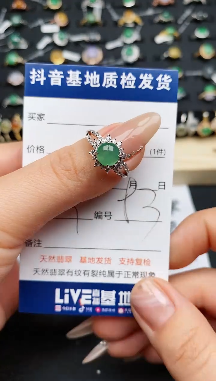 【闪购商品】翡翠戒指银S925镶嵌.............