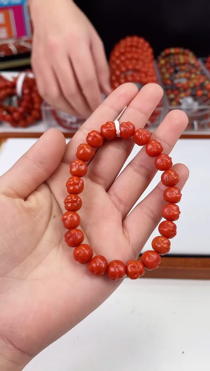 【闪购商品】南红玛瑙保山佛头手串9+未镶嵌一个/条