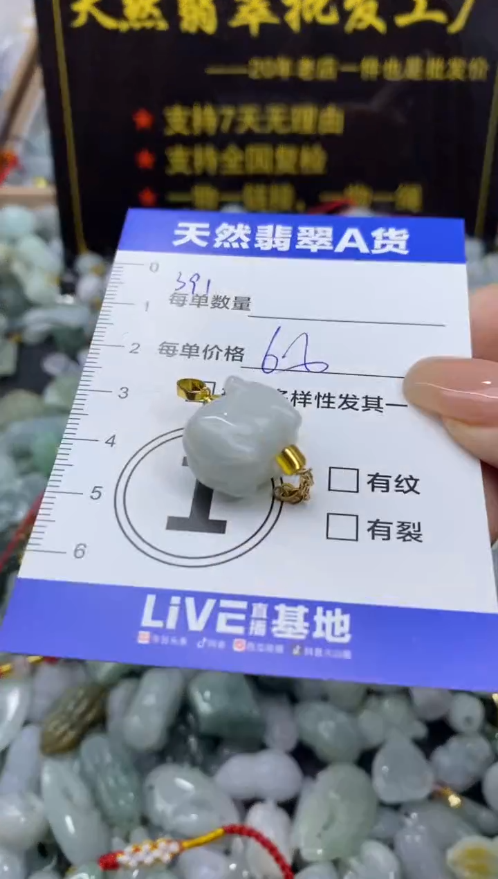 颈饰未镶嵌翡翠天然翡翠A货批量多样性发一件