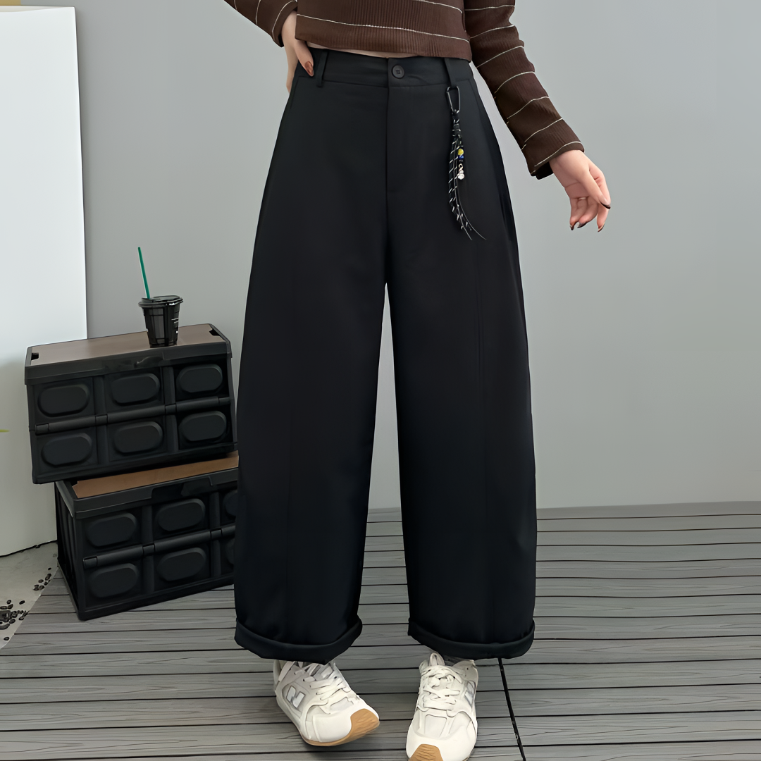 《好兮好》秋季新款时尚宽松休闲显瘦百搭十分气球裤770