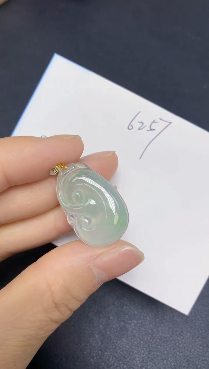 【闪购商品】翡翠挂件18K金镶嵌 天然翡翠A货