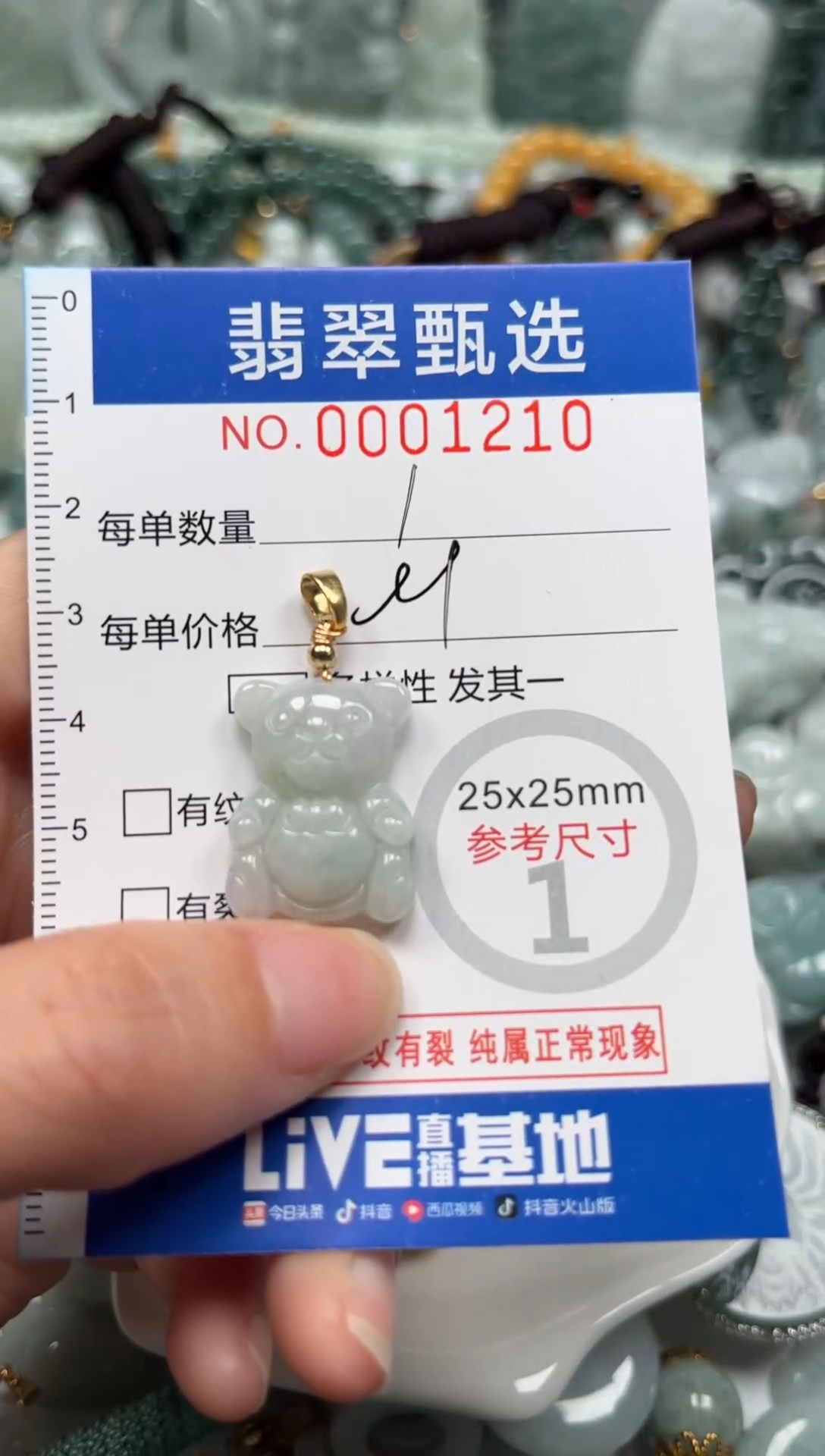 【闪购商品】翡翠颈饰未镶嵌00..1210
