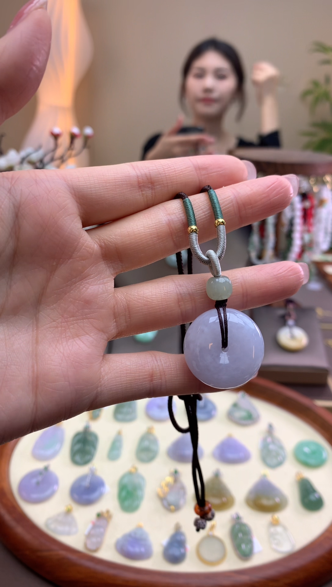 【闪购商品】翡翠未镶嵌颈饰平安扣