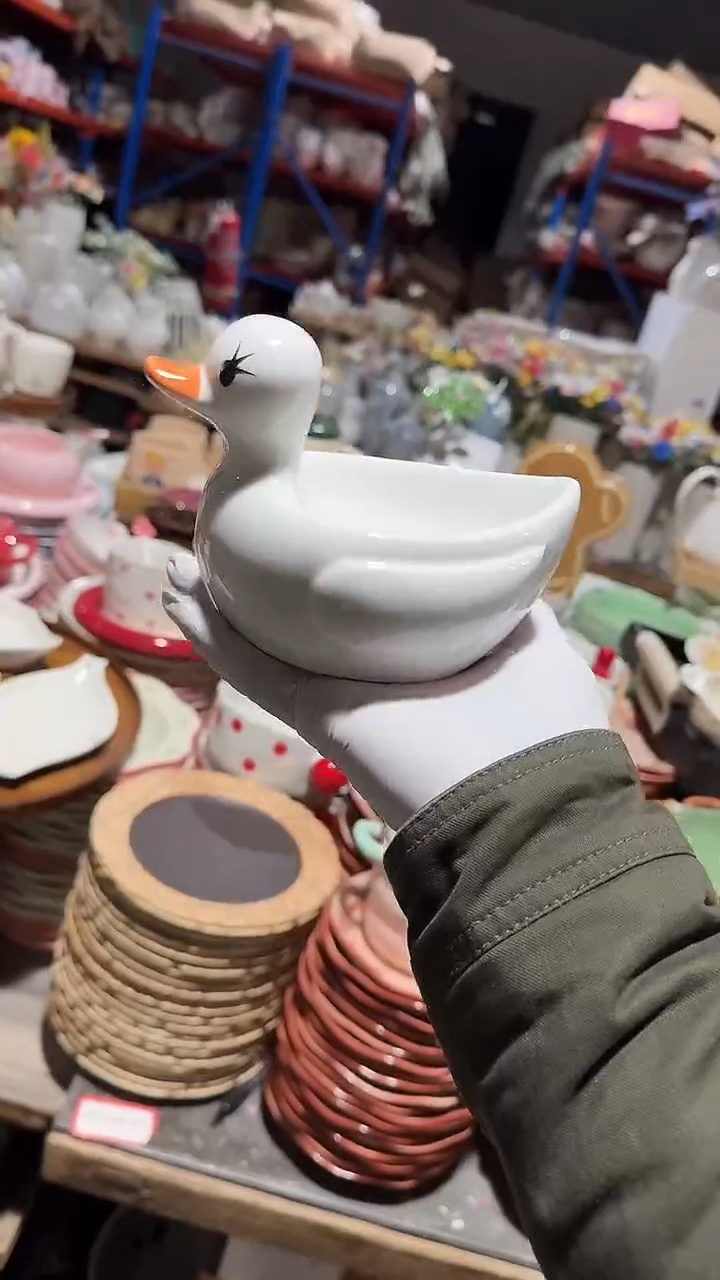 陶瓷鸭子盘微瑕 凑满20元包邮