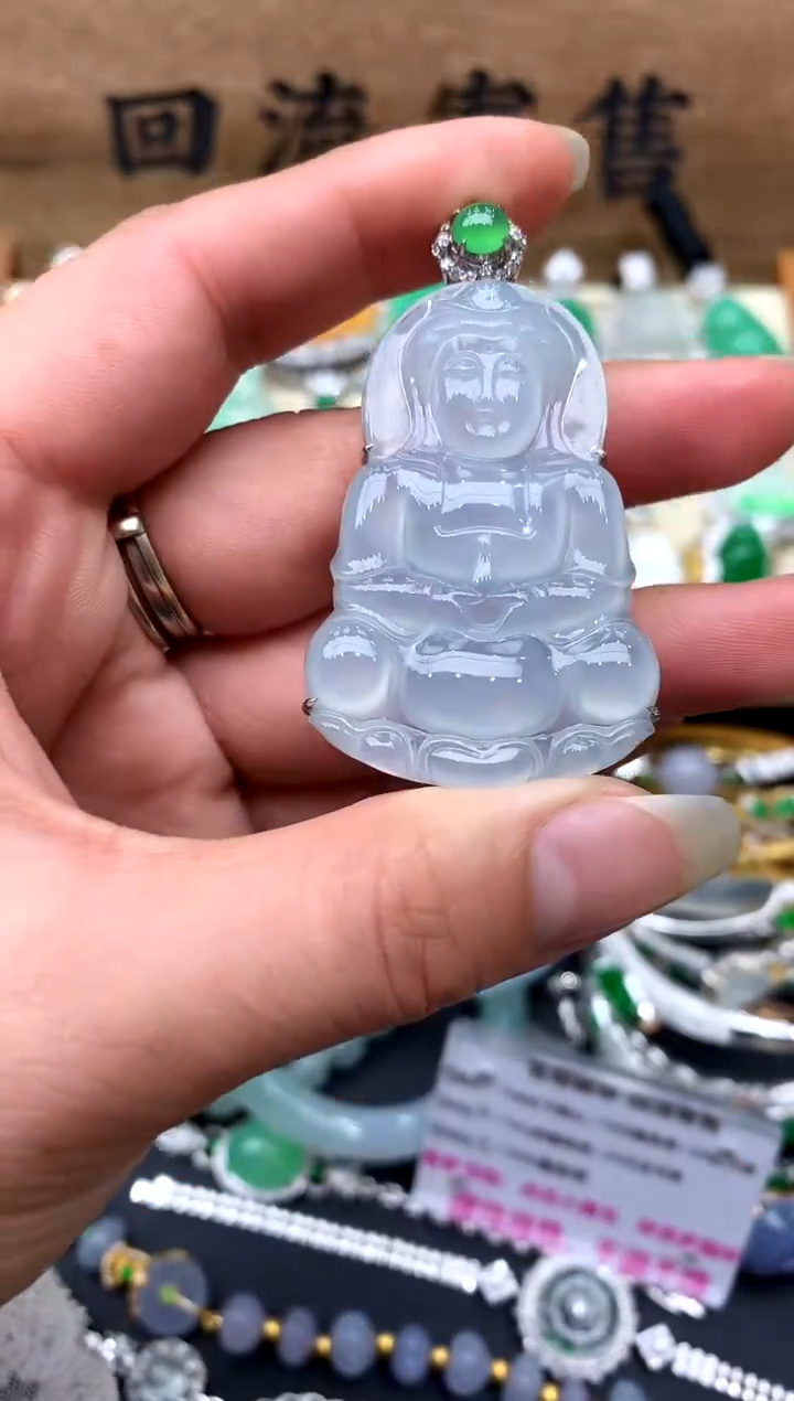 【闪购商品】翡翠颈饰18K金镶嵌327-中国好珍宝