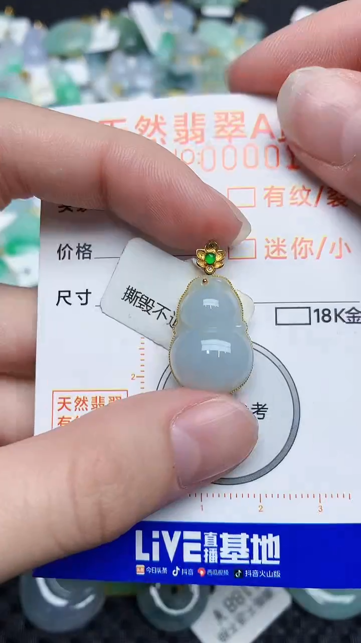 【闪购商品】翡翠颈饰18K金镶嵌45345345345