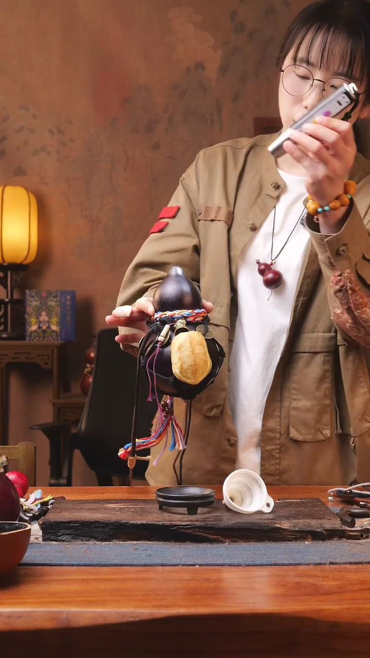 【闪购商品】474号精品大漆葫芦防腐防渗装水茶酒