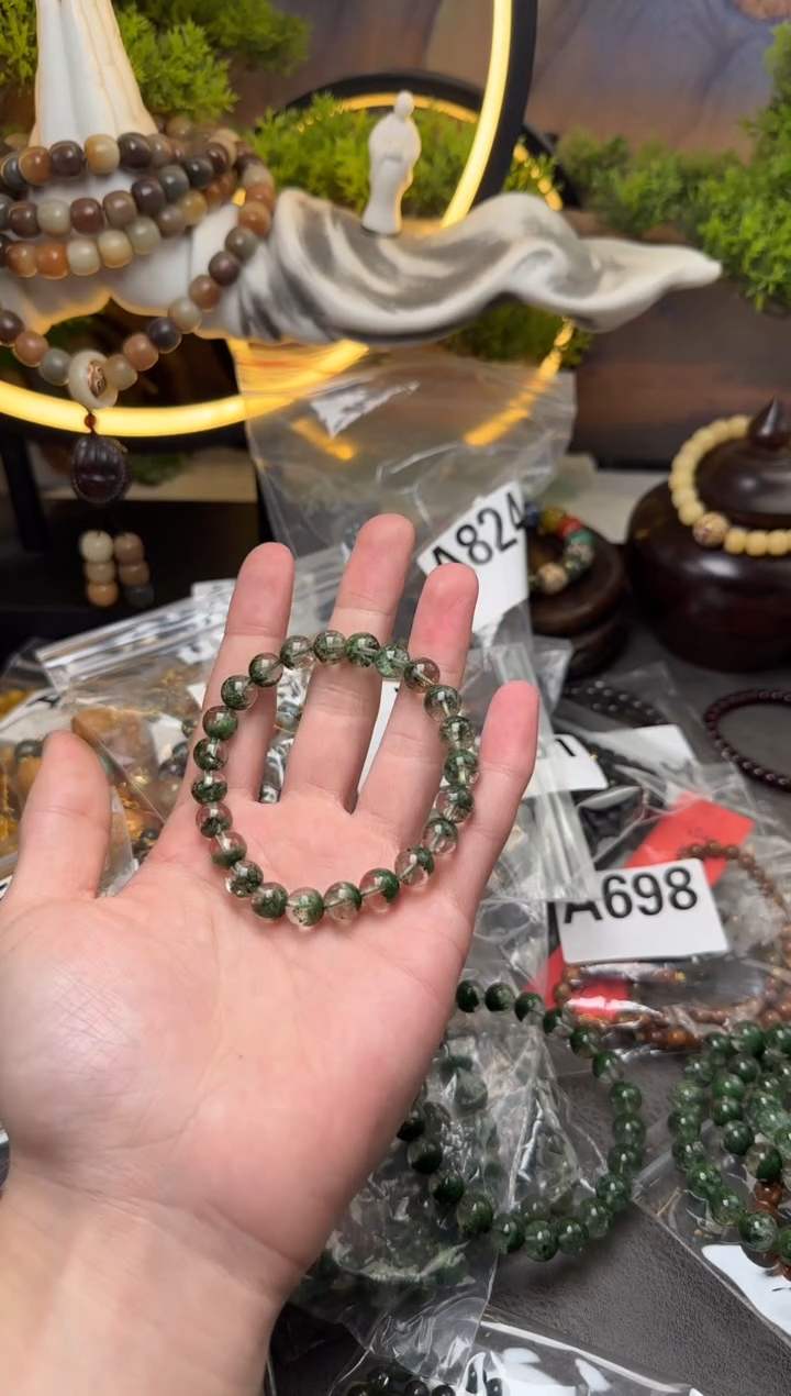 【闪购商品】菩提根/象牙果手串A745 绿菩提幽灵09