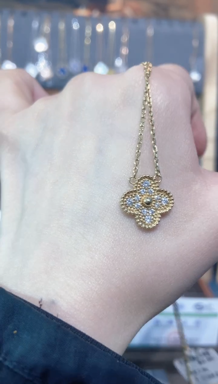 套链18K金镶嵌钻石钻石K黄