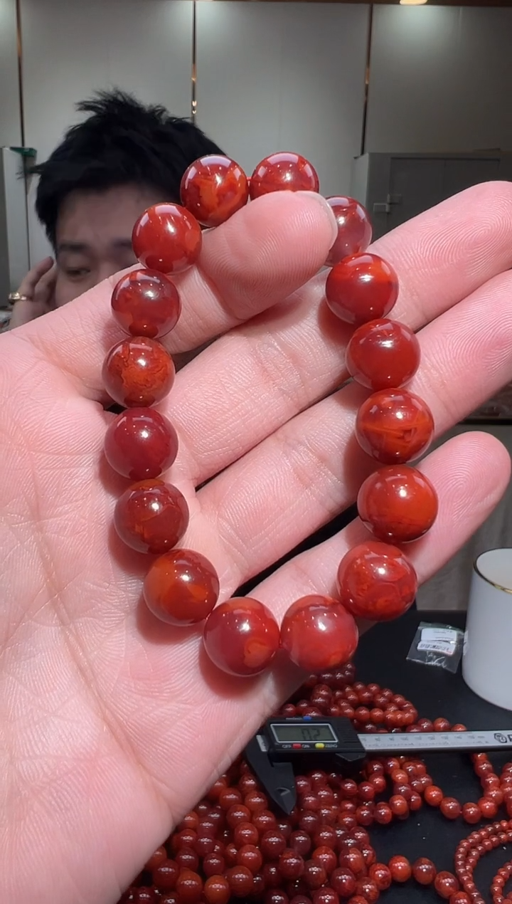 【闪购商品】南红玛瑙手链未镶嵌收藏级手串