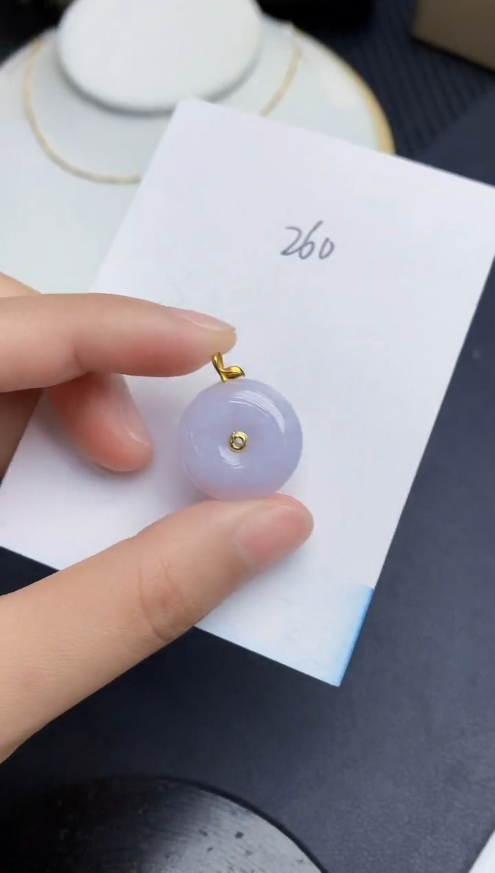 【闪购商品】翡翠颈饰18K金镶嵌000000000