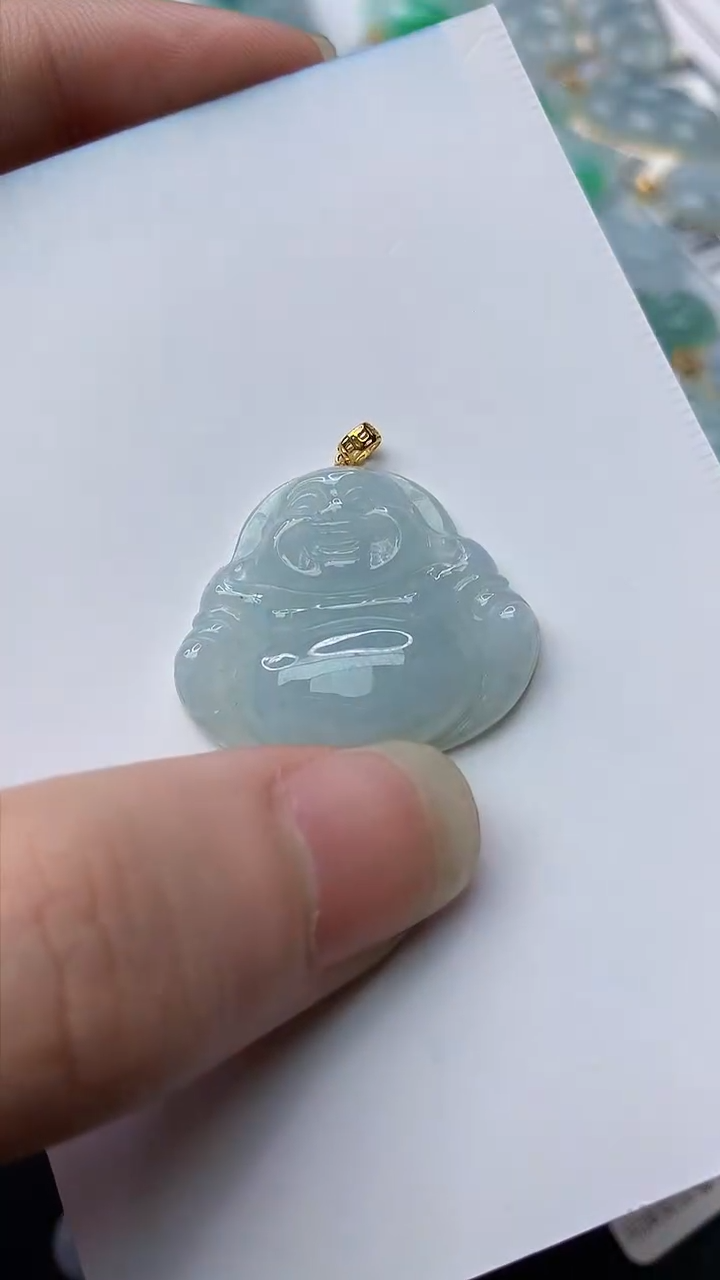 【闪购商品】翡翠颈饰18K金镶嵌75...........
