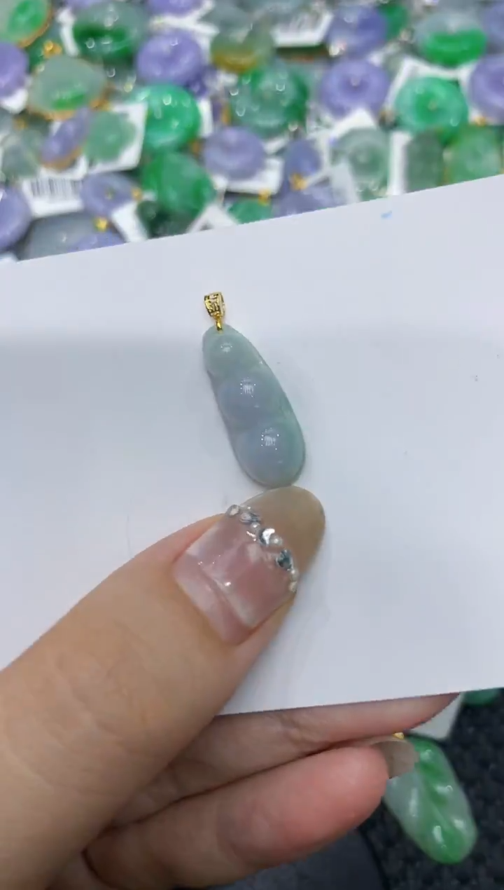 【闪购商品】翡翠颈饰18K金镶嵌222222222