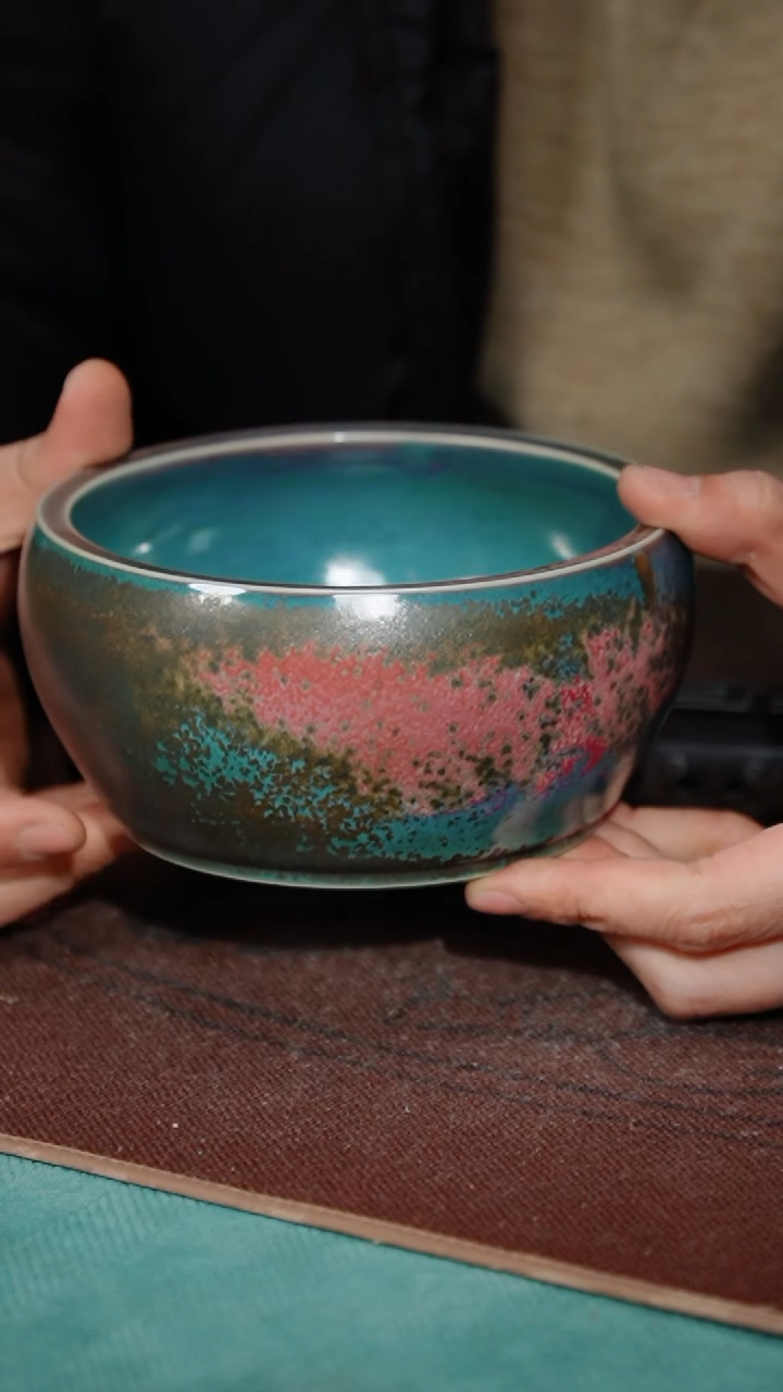 【闪购商品】281-1钵型建水（炉钧釉）