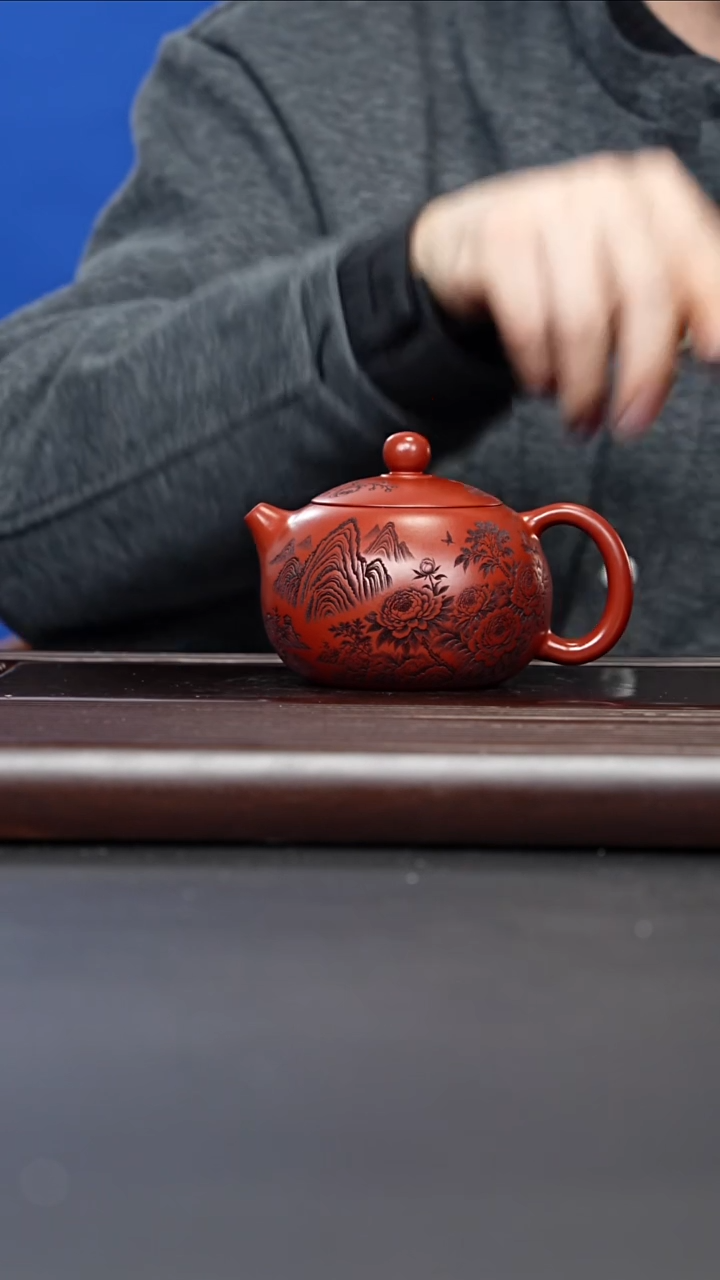 紫砂茶案宜兴紫砂 牡丹西施 王芳 615