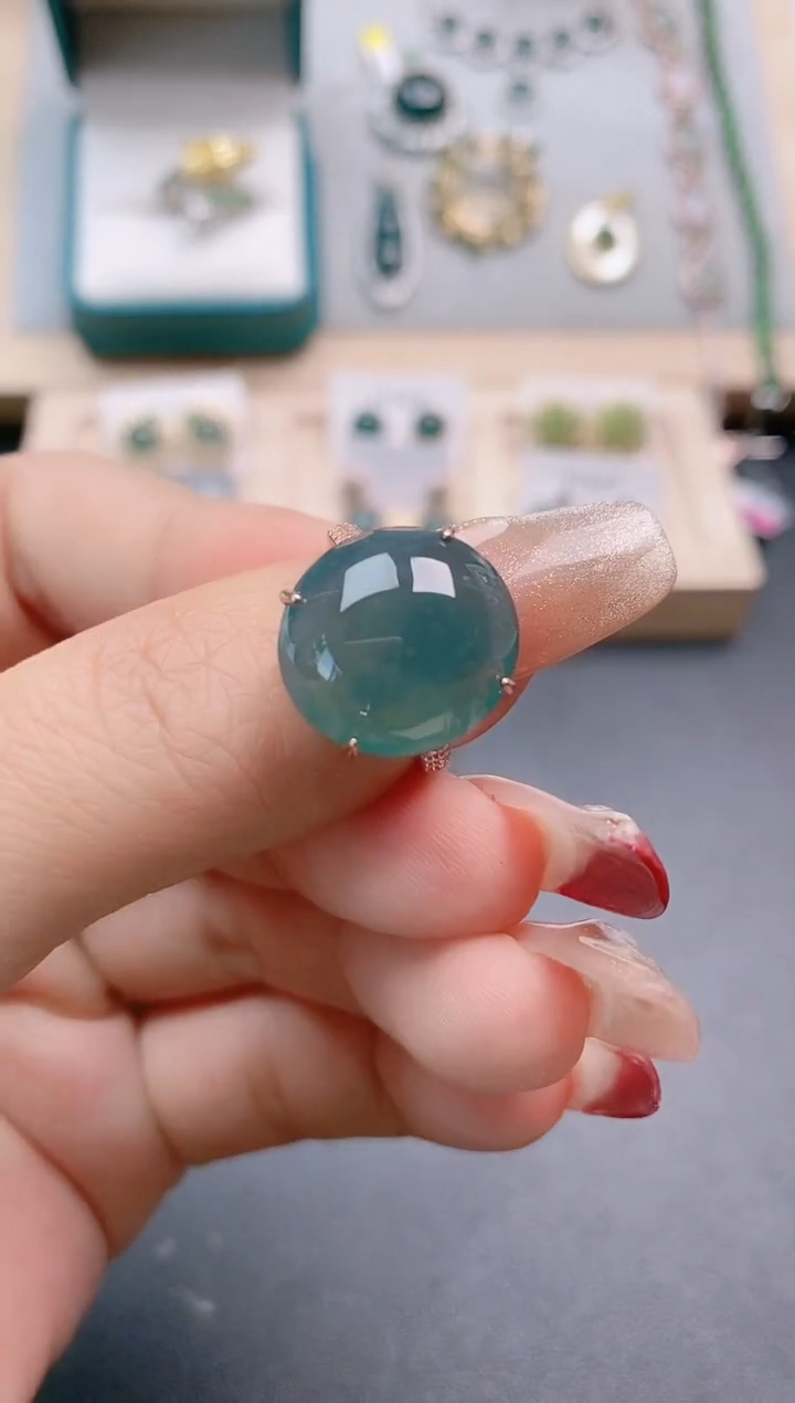 【闪购商品】翡翠戒指银S925镶嵌11111111111