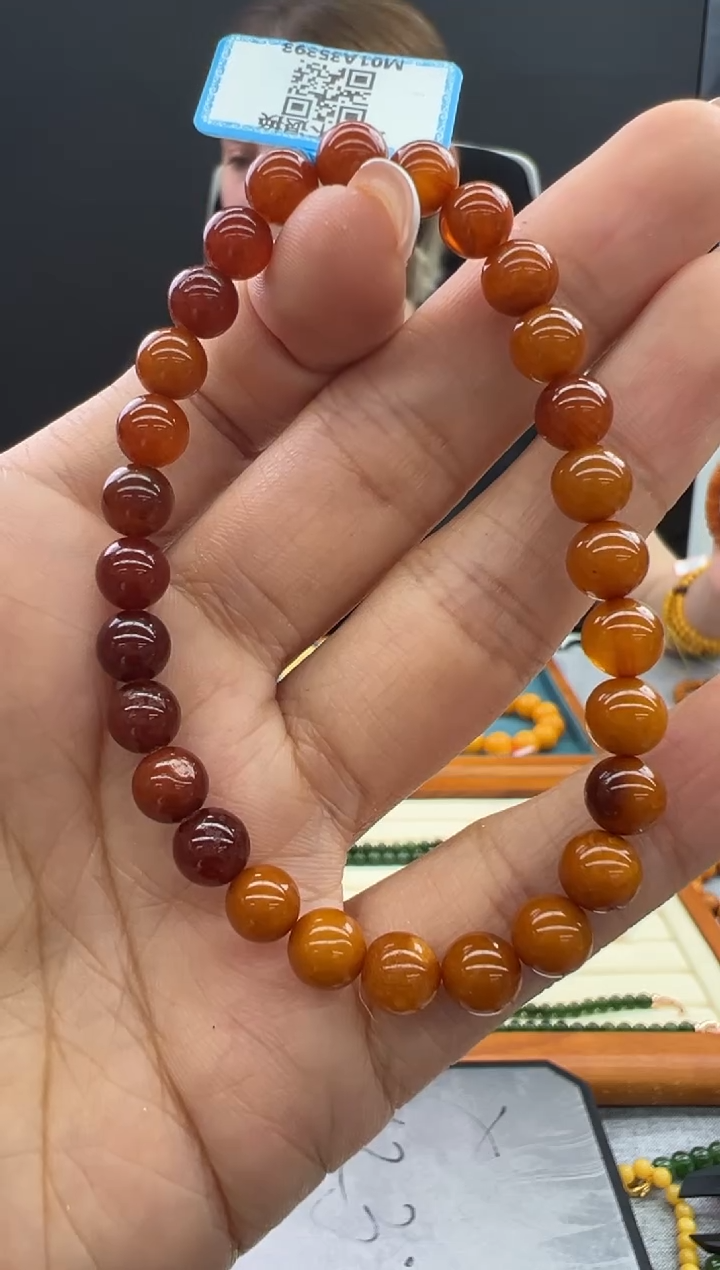 【闪购商品】未镶嵌琥珀手链113秒拍号