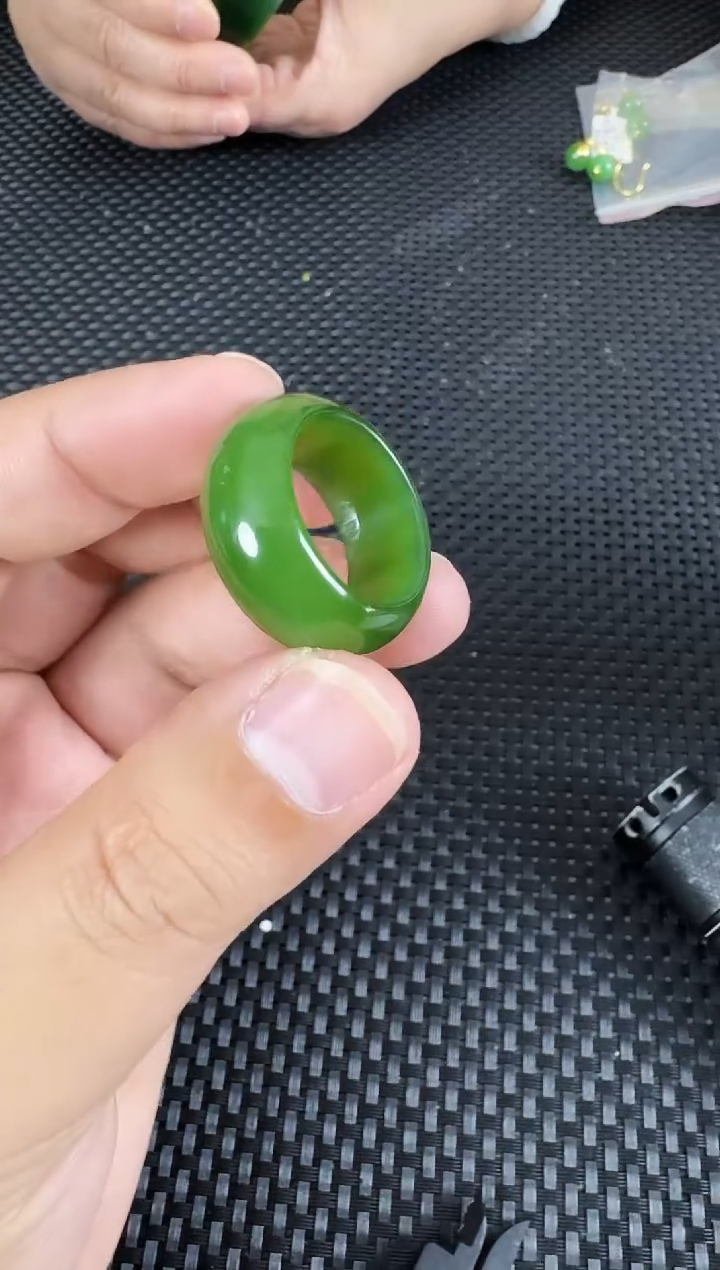 【闪购商品】和田玉（碧玉）戒圈未镶嵌约20MM