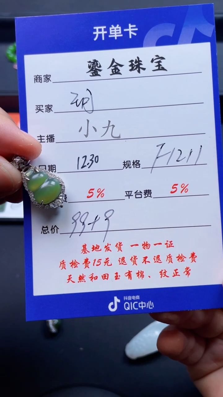 颈饰银S925镶嵌和田玉玥**好F1211