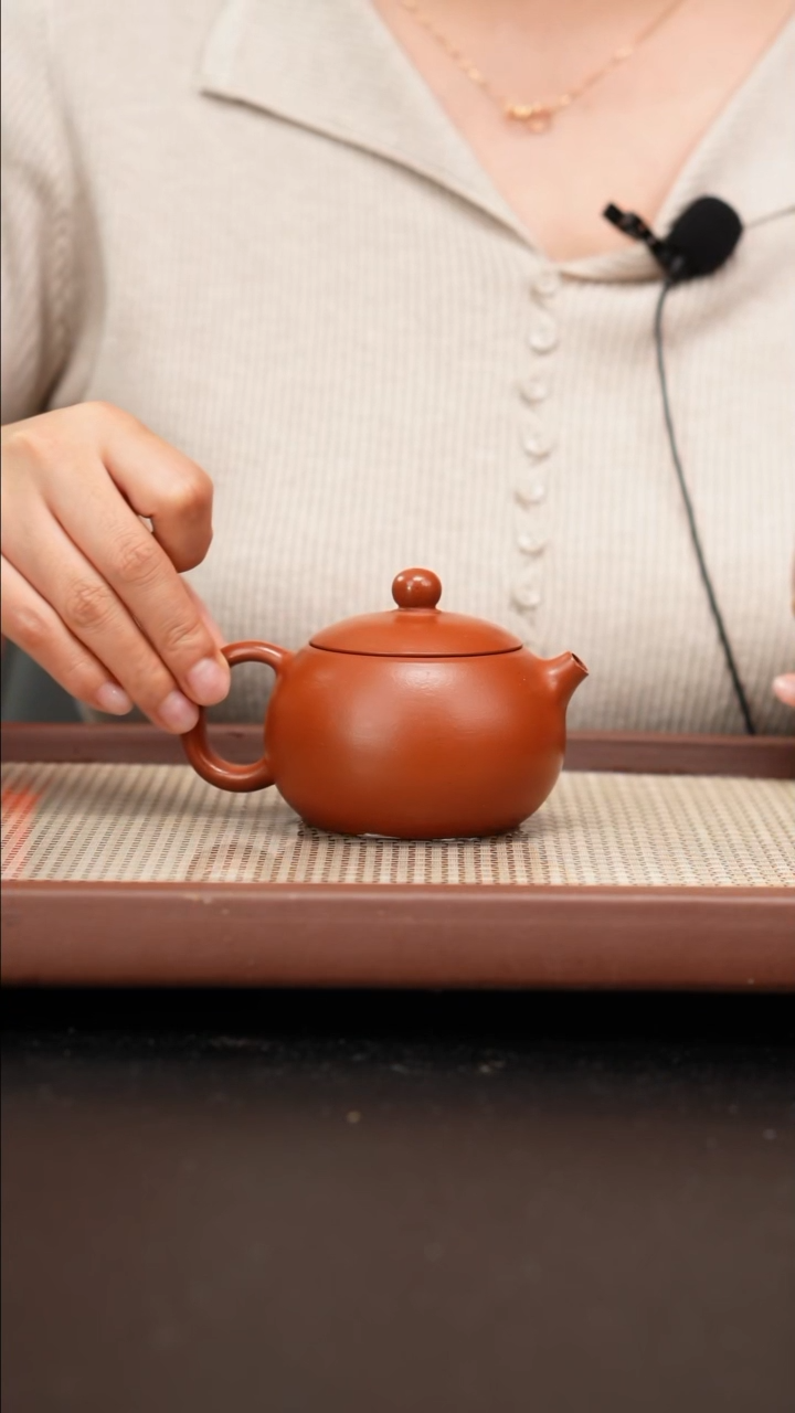 【闪购商品】紫砂茶壶全手工铁芯朱泥西施160