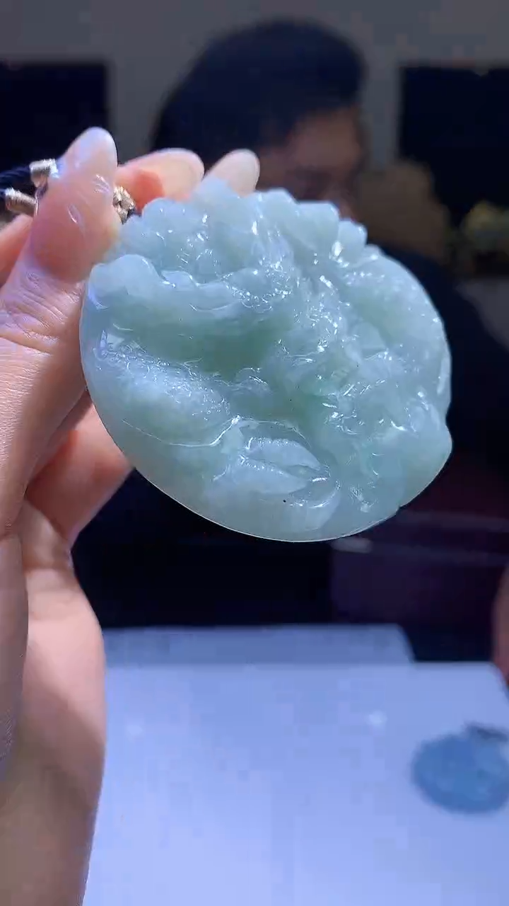 【闪购商品】定制翡翠未镶嵌8003jj-毛货挂件26