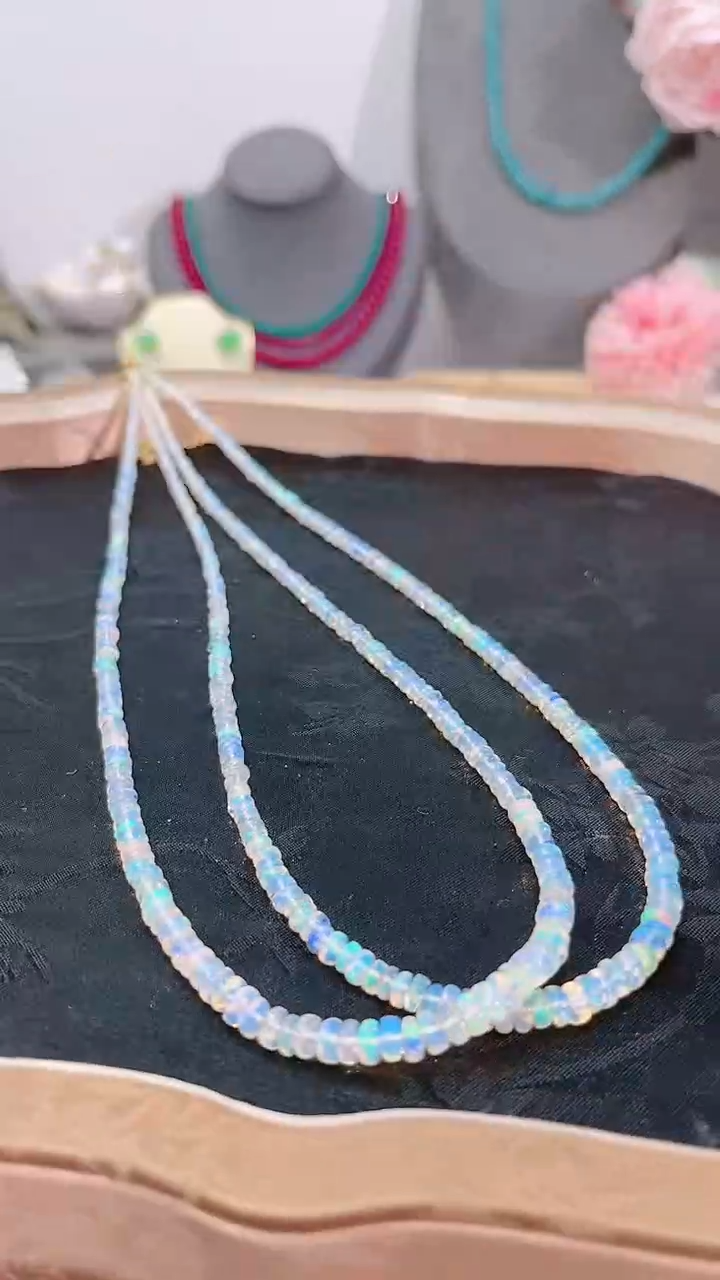 银S925镶嵌欧泊颈饰多样性选其一299