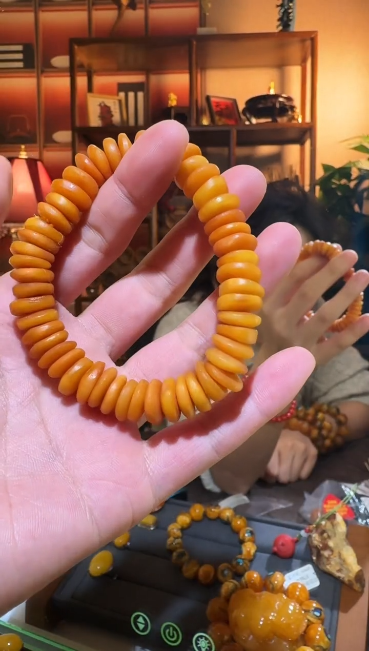 蜜蜡颈饰未镶嵌6732天然蜜蜡珠宝奇石