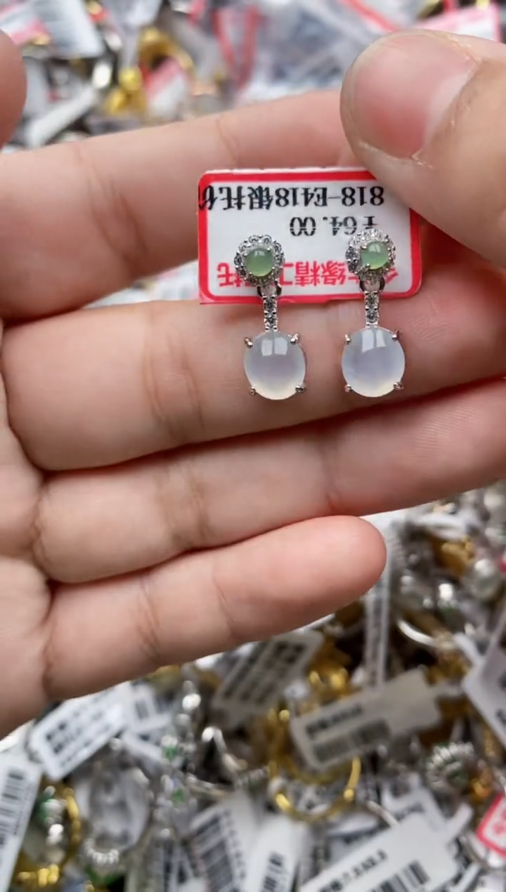 【闪购商品】翡翠戒指银S925镶嵌22222---4