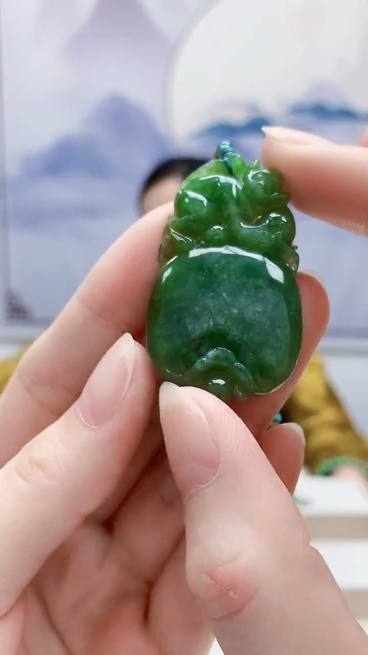 未镶嵌定制翡翠4852ry-毛货挂件36