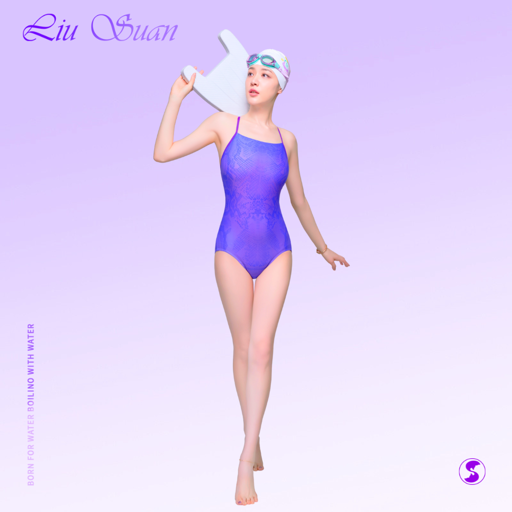 鎏酸【蜕变】时尚竞速休闲性感包臀露背女士遮肉显瘦修身连体泳衣