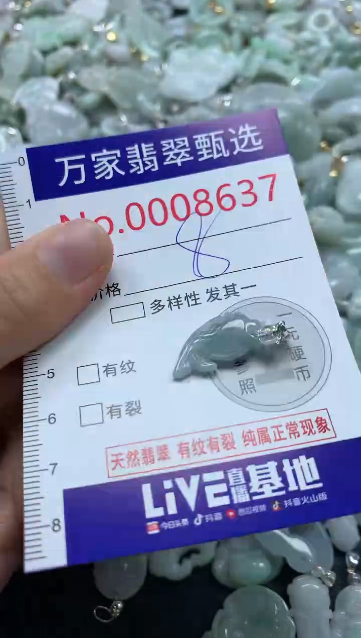 吊坠(不含链)未镶嵌翡翠8637