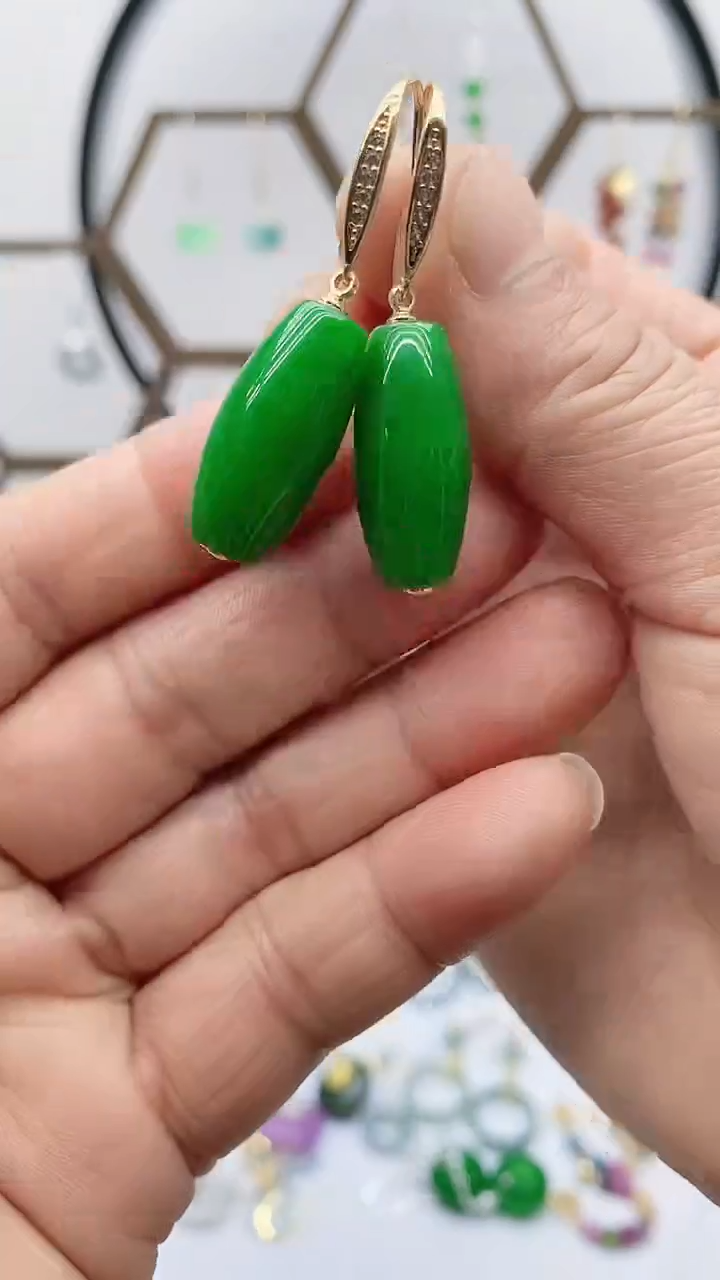 未镶嵌翡翠耳饰208翡翠