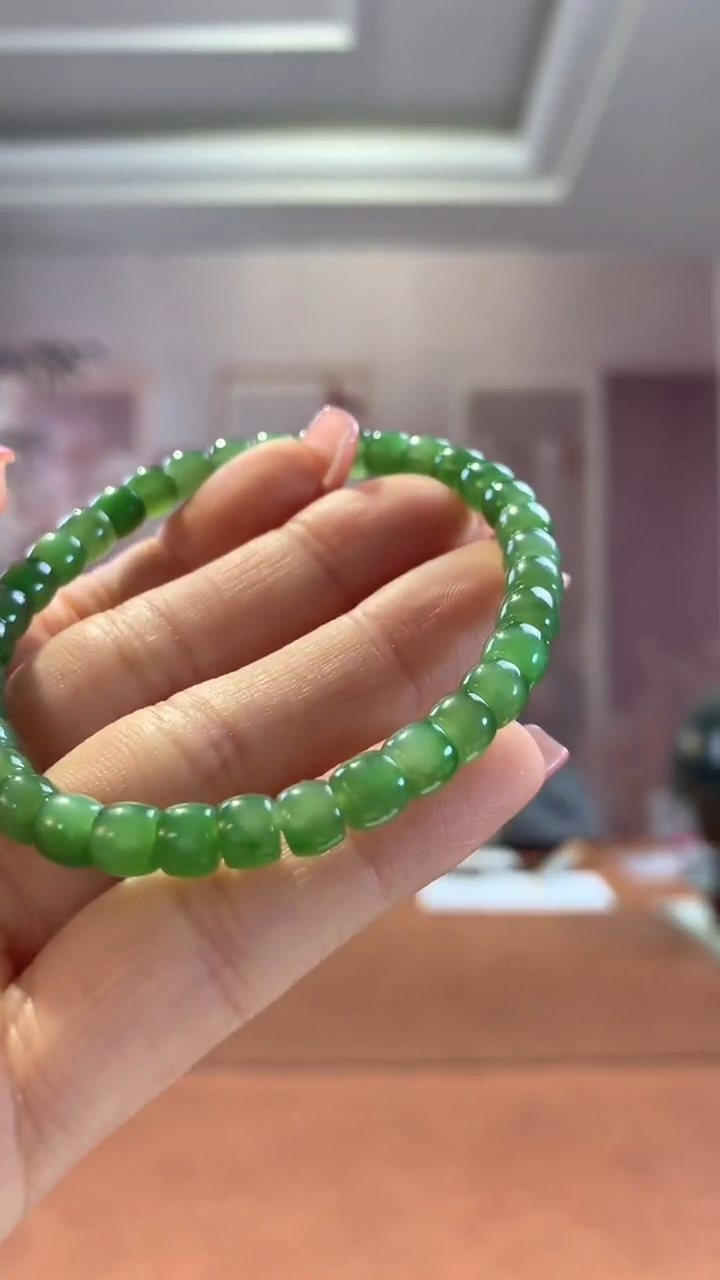【闪购商品】和田玉手串未镶嵌碧玉直切单圈