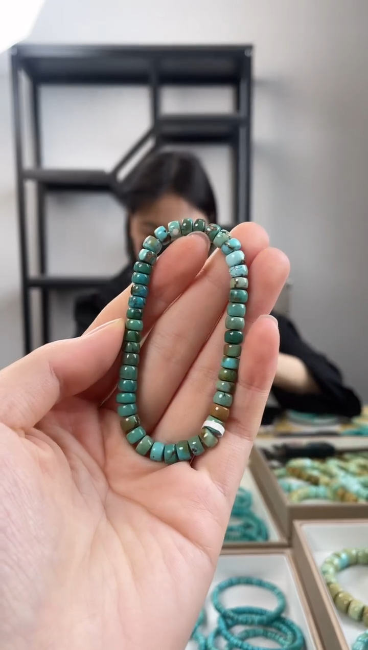 未镶嵌绿松石珠宝奇石6.0+mm