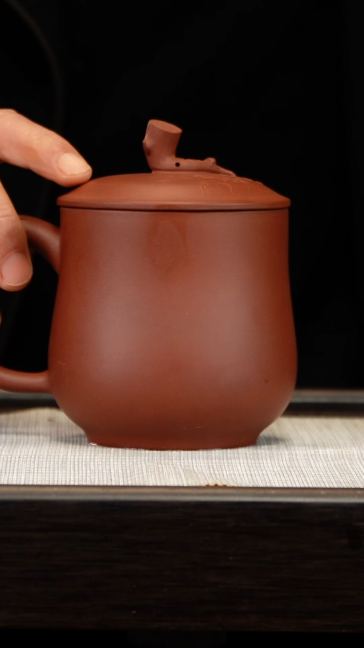 茶壶紫砂泥绘盖杯