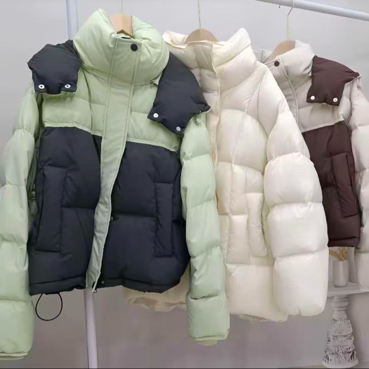 长袖常规款大码羽绒宽松型厚款